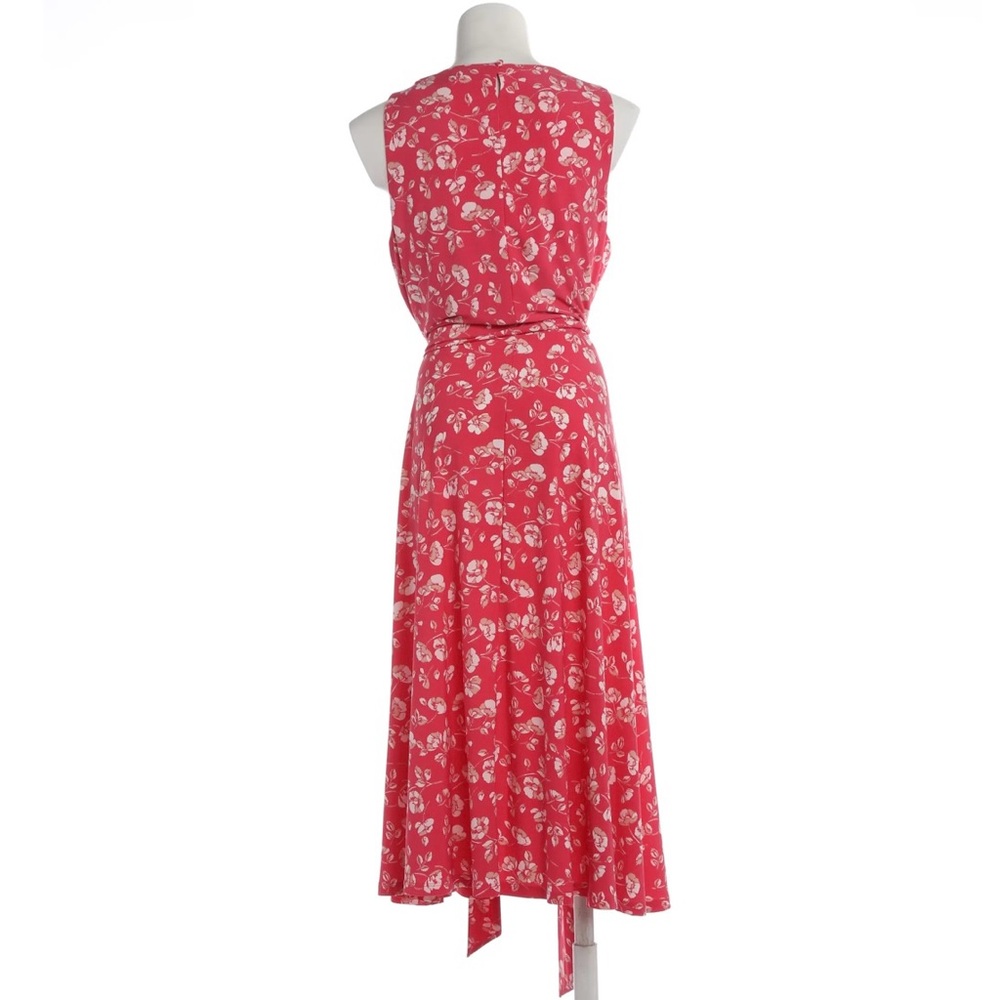 Lauren Ralph Lauren Sleeveless Pink Floral Tie-Waist Maxi Dress Size 16 - Picture 4 of 15
